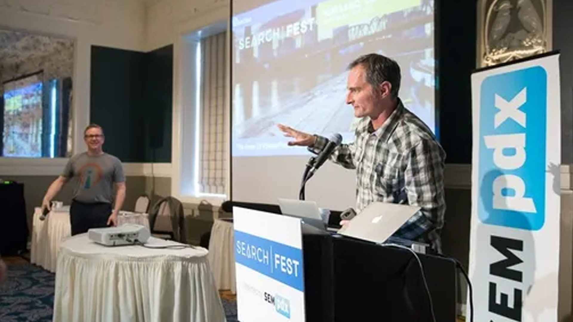 Kent Lewis participating in a presentation